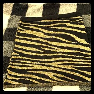 Black and Gold mini skirt